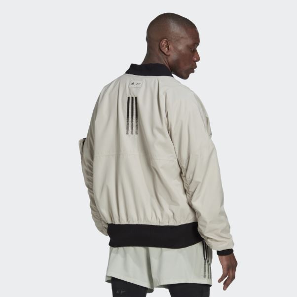 Adidas Blouson Aviateur Parley En Aluminium