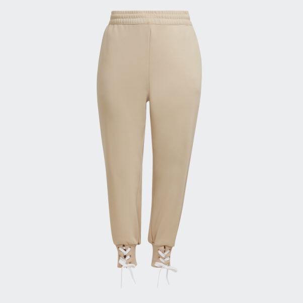 Adidas Pantalon Beige Always Original à Revers Lacé (grande Taille)