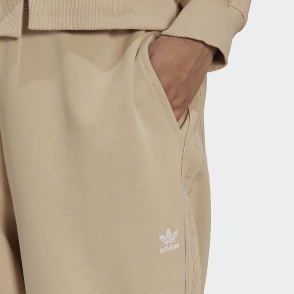 Adidas Pantalon Beige Always Original à Revers Lacé (grande Taille)