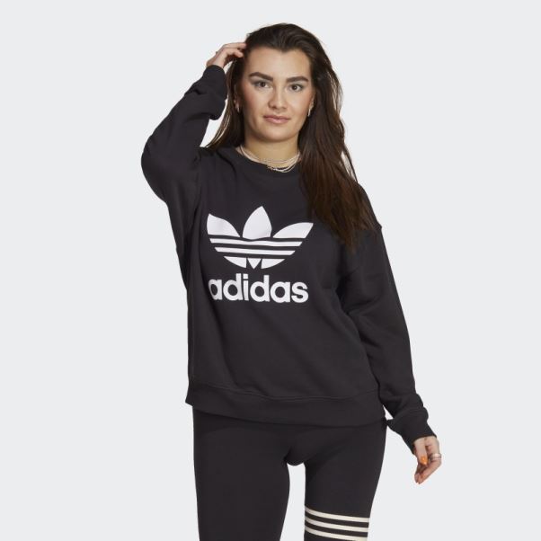 Sweat Ras Du Cou Trèfle Adidas Noir
