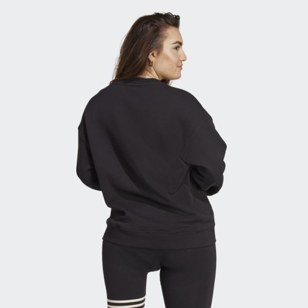 Sweat Adidas Trèfle Crew Noir