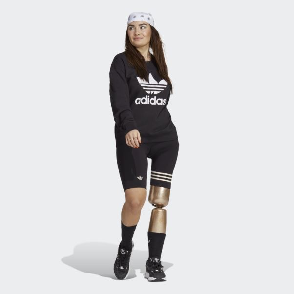 Sweat Adidas Trèfle Crew Noir