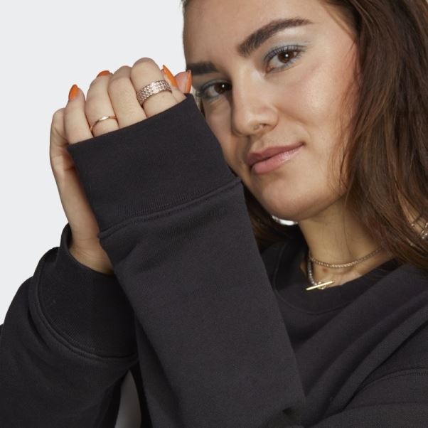 Sweat Adidas Trèfle Crew Noir