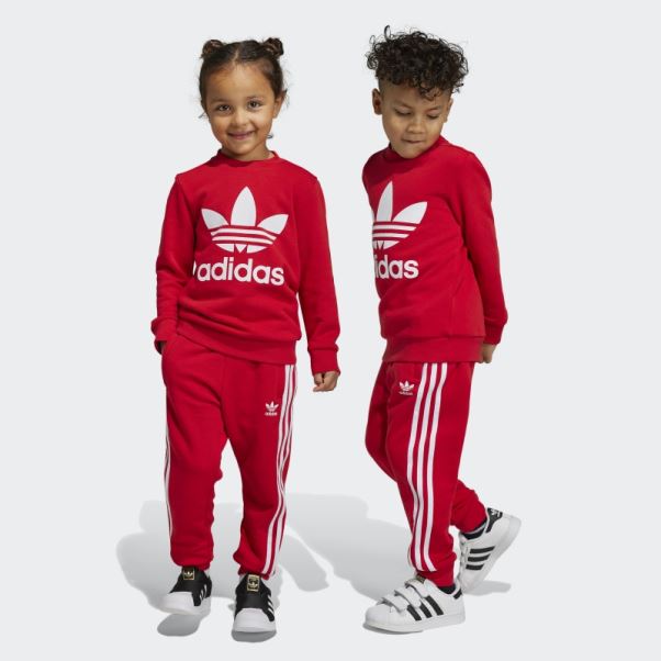 Ensemble Adidas Scarlet Adicolor Crew