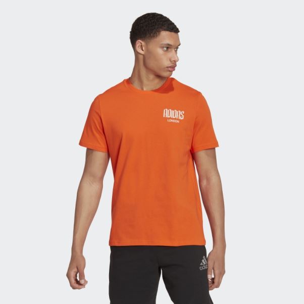 T-shirt Graphique London Orange Adidas