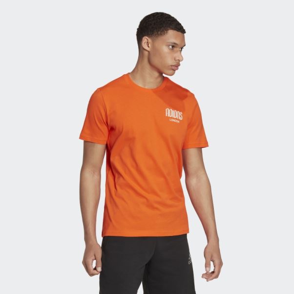 T-shirt Graphique London Orange Adidas