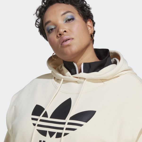 Sweat à Capuche Trèfle Always Original (taille Plus) Blanc Adidas