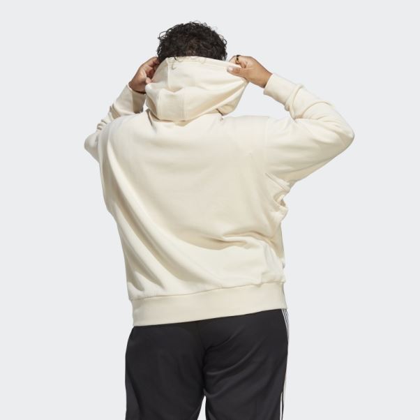 Sweat à Capuche Adidas Always Original Trèfle Blanc (taille Plus)