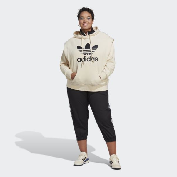 Sweat à Capuche Adidas Always Original Trèfle Blanc (taille Plus)