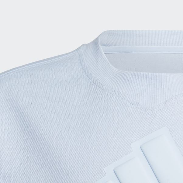 T-shirt En Piqué Logo Future Icons Adidas Bleu Aube