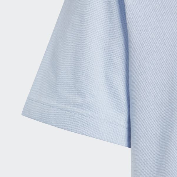 T-shirt En Piqué Logo Future Icons Adidas Bleu Aube