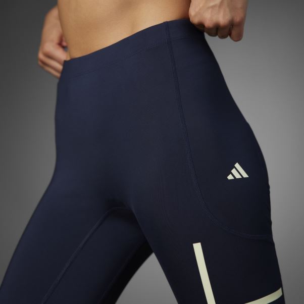 Impact Rapide Reflète La Nuit X-city Leggings De Course Pleine Longueur Encre Adidas