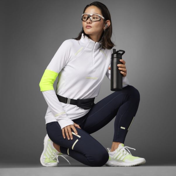 Impact Rapide Reflète La Nuit X-city Leggings De Course Pleine Longueur Encre Adidas