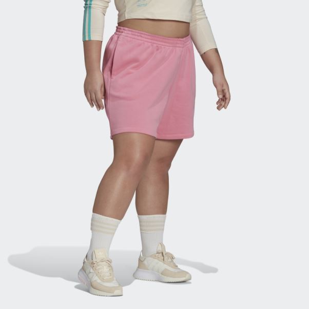 Short Adidas Adicolor Essentials Rose (grande Taille)