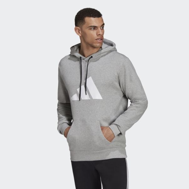 Future Icons Sweat à Capuche Graphique Avec Logo Gris Moyen Adidas