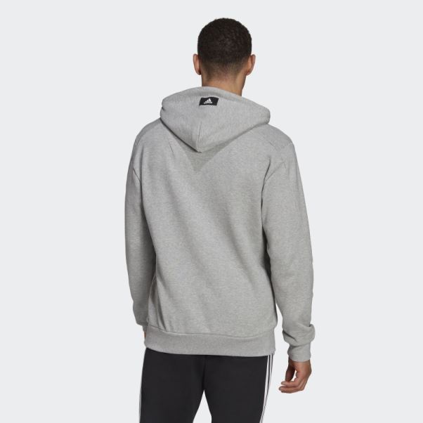 Future Icons Sweat à Capuche Graphique Avec Logo Gris Moyen Adidas