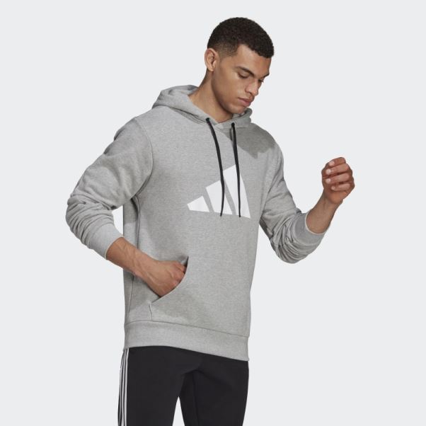Future Icons Sweat à Capuche Graphique Avec Logo Gris Moyen Adidas