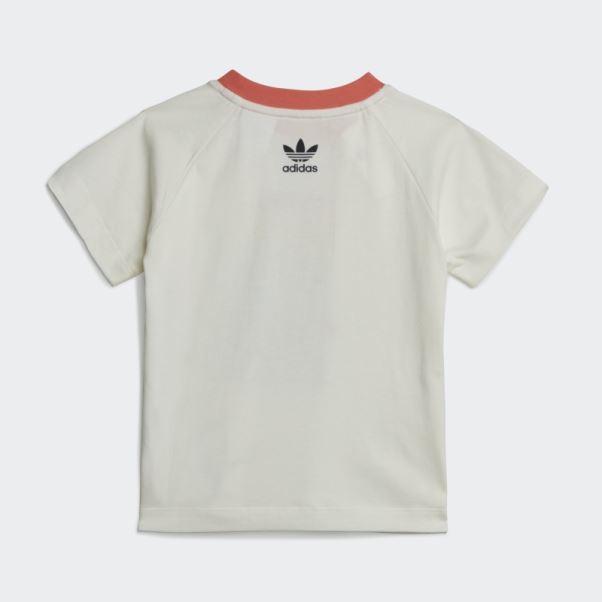 T-shirt Adidas Blanc Imprimé Graphique