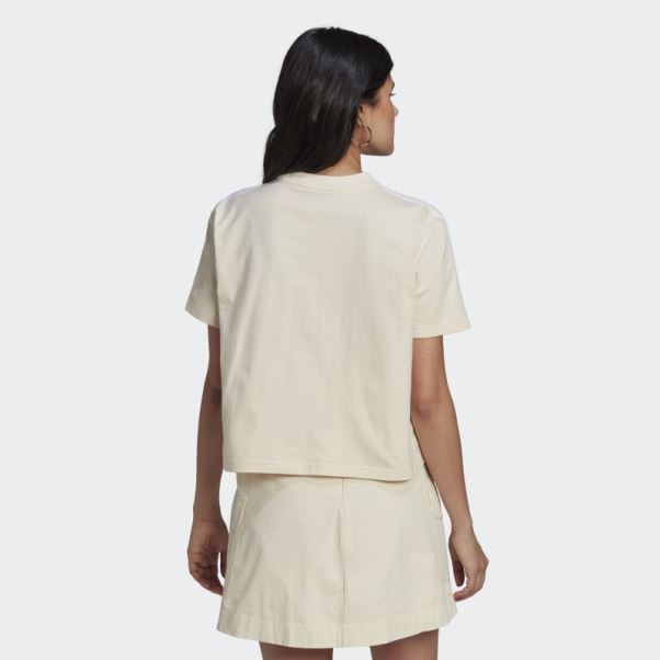 Adicolor Classics Popeline Back Loose Tee Adidas Blanc