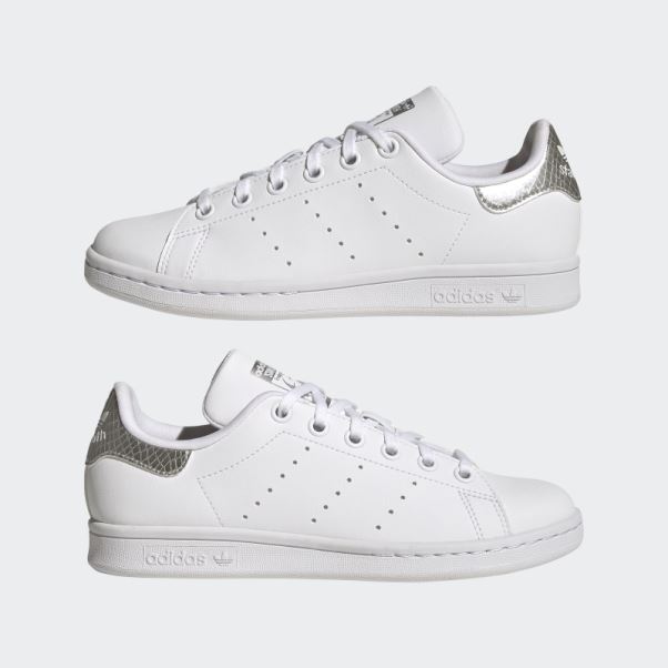 Chaussures Adidas Stan Smith Argentées élégantes