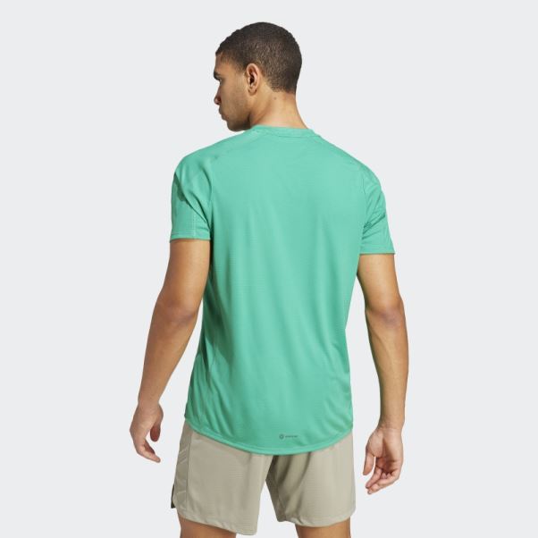 Adidas Entraînement Pu Print Tee Court Vert