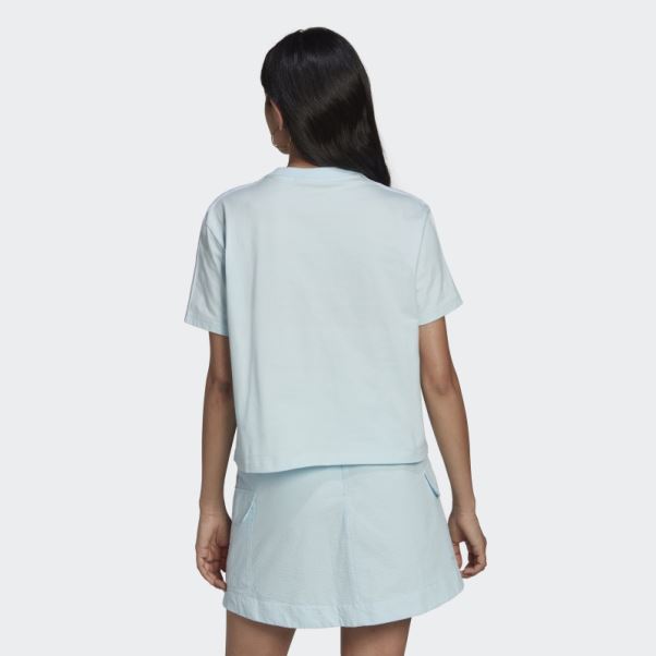 Adidas Adicolor Classics Popeline Back Loose Tee Bleu