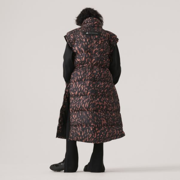 Adidas By Stella Mccartney Veste D'hiver Matelassée Longue Noir Chaud