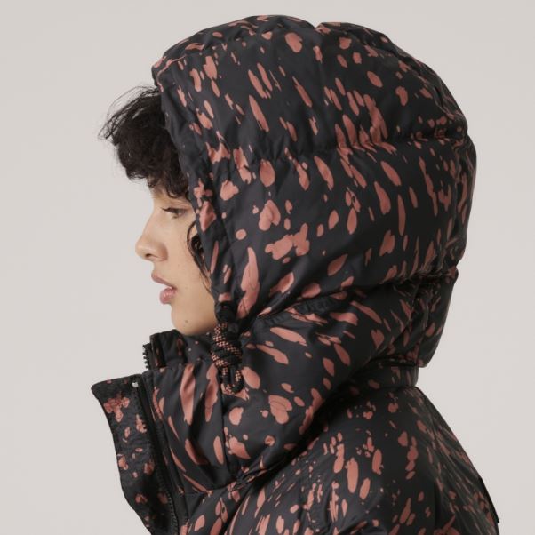 Adidas By Stella Mccartney Veste D'hiver Matelassée Longue Noir Chaud