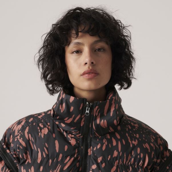 Adidas By Stella Mccartney Veste D'hiver Longue Matelassée Noir Chaud