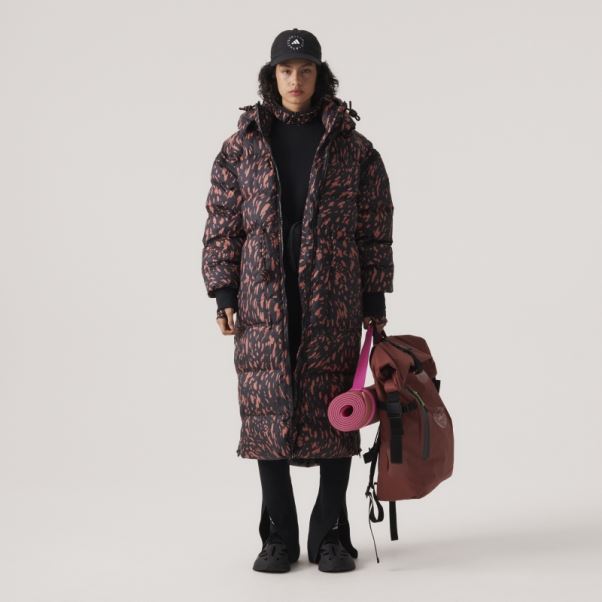 Adidas By Stella Mccartney Veste D'hiver Longue Matelassée Noir Chaud