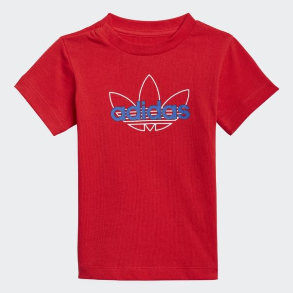 T-shirt Graphique Adidas Sprt Collection Rouge Chaud