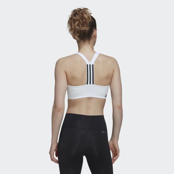 Soutien-gorge à Maintien Moyen Powerimpact Training Blanc Adidas