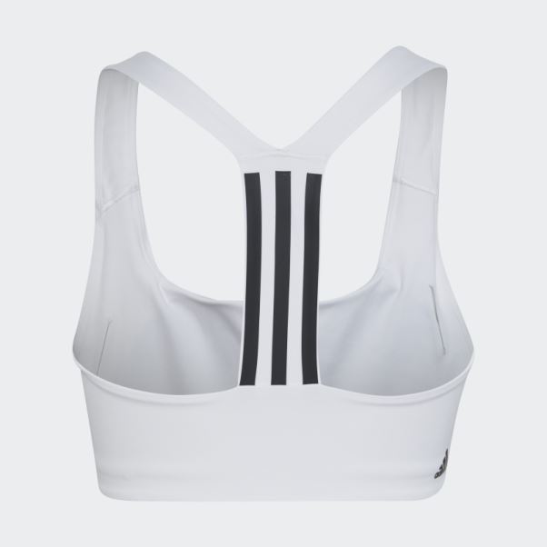 Soutien-gorge à Maintien Moyen Powerimpact Training Blanc Adidas