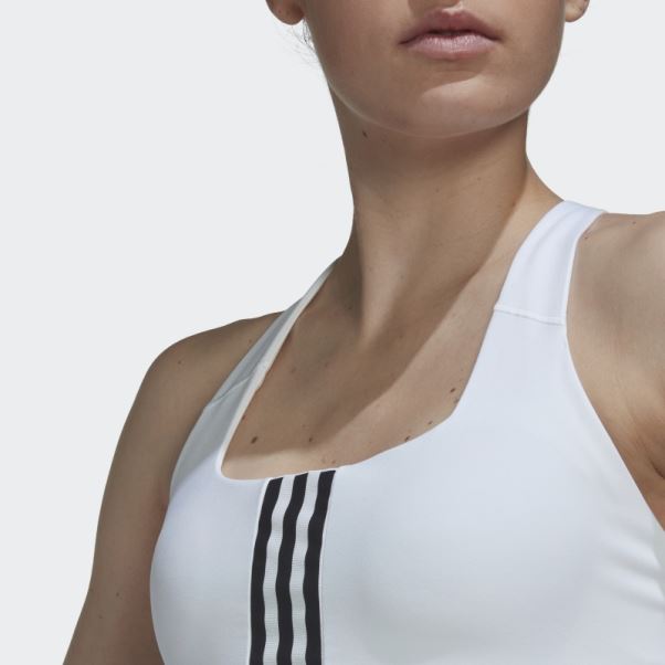 Soutien-gorge à Maintien Moyen Powerimpact Training Blanc Adidas