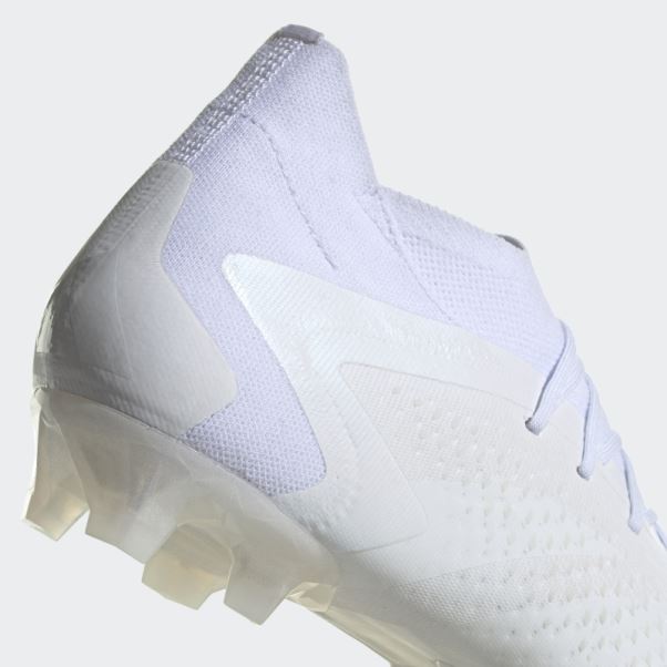 Predator Blanc Précision.1 Crampons De Football Pour Terrain Ferme Adidas
