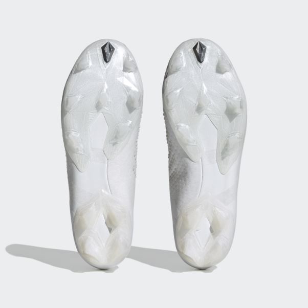 Predator Blanc Précision.1 Crampons De Football Pour Terrain Ferme Adidas