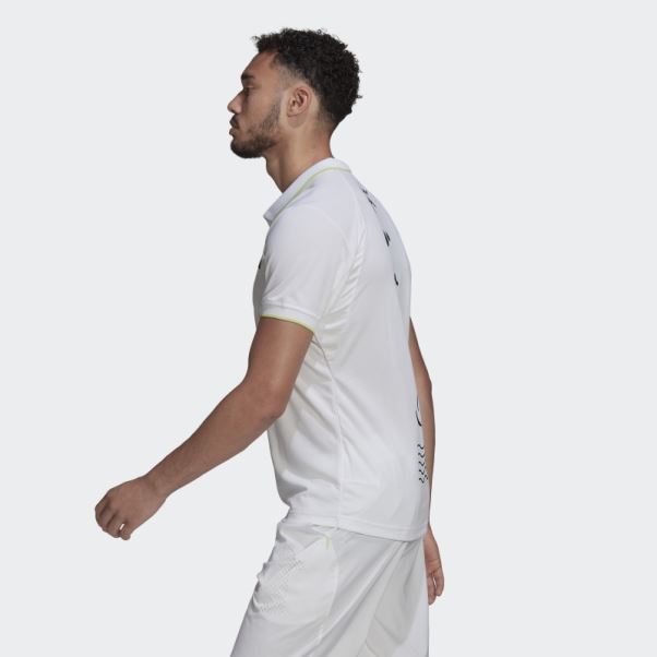 Polo Adidas Paris Heat.rdy Tennis Freelift Blanc