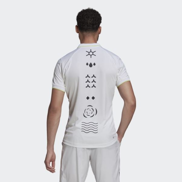 Polo Adidas Paris Heat.rdy Tennis Freelift Blanc