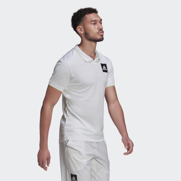 Polo Adidas Paris Heat.rdy Tennis Freelift Blanc