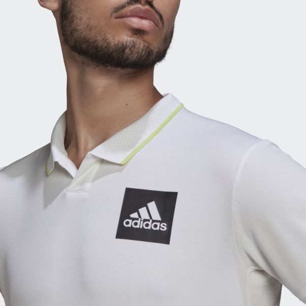 Polo Adidas Paris Heat.rdy Tennis Freelift Blanc