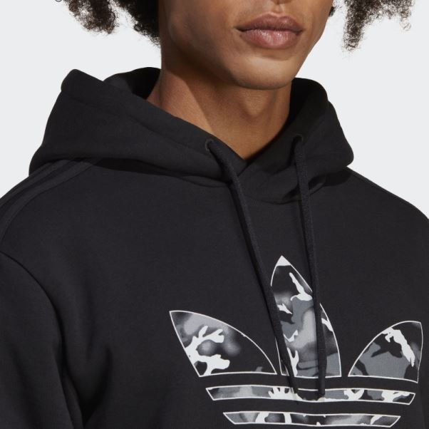 Sweat à Capuche Adidas Graphics Camo Infill Noir