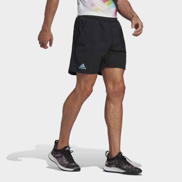 Short De Tennis Noir Adidas