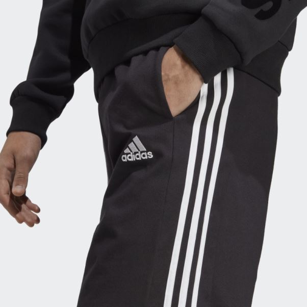 Short En Jersey à 3 Bandes Essentials Noir Adidas