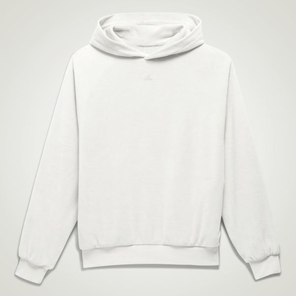 Sweat à Capuche En Velours Adidas Basketball Blanc (non Genré)