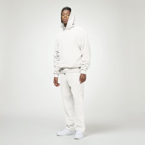Adidas Basketball Sweat à Capuche En Velours Blanc