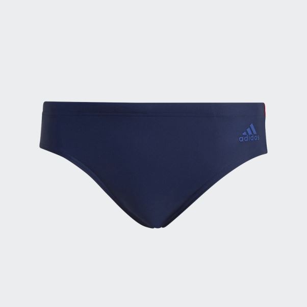 Maillot De Bain Color Block Bleu Marine Adidas