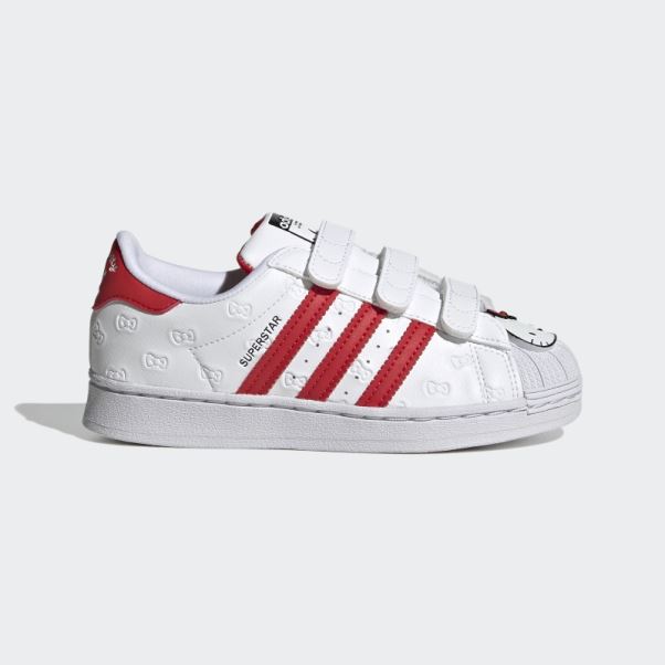 Bonjour Kitty Superstar Chaussures Adidas Blanc