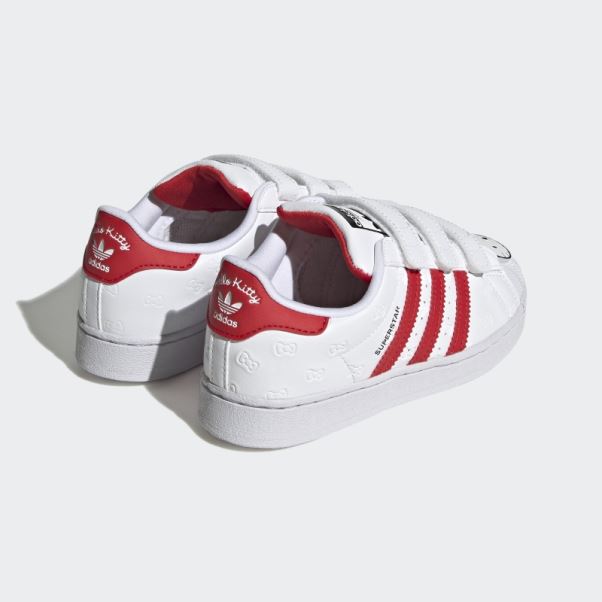 Bonjour Kitty Superstar Chaussures Adidas Blanc