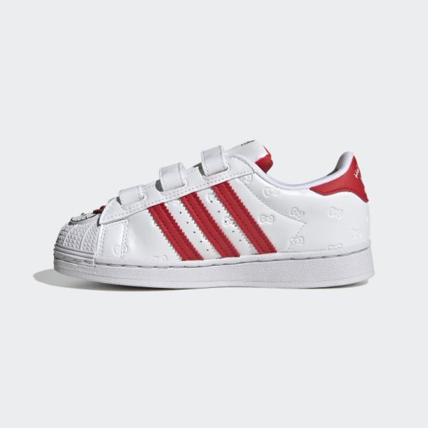 Bonjour Kitty Superstar Chaussures Adidas Blanc