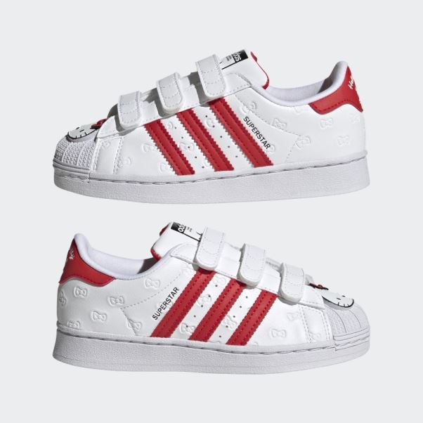 Bonjour Kitty Superstar Chaussures Adidas Blanc